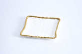 Golden Salerno Square Appetizer/dessert Plate